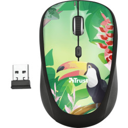 Mysz Trust Yvi Wireless Toucan 23389 (optyczna; 1600 DPI; kolor zielony)'