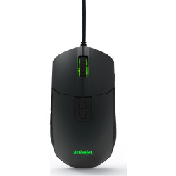 Mysz komputerowa przewodowa Gaming USB Activejet AMY-260 (optyczna; 3200 DPI; kolor grafitowo-czarny)'