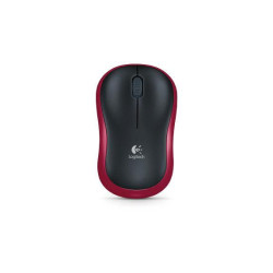 Mysz bezprzewodowa Logitech M185 910-002237 (optyczna; 1000 DPI; kolor czerwony)'