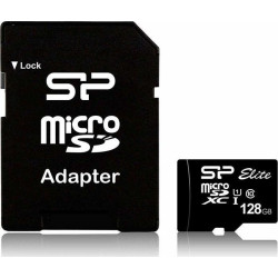 Karta pamięci Silicon Power microSDXC Elite 128GB CL10 UHS-1 (U1) + ADAPTER microSD-SD (SP128GBSTXBU1V10SP)'