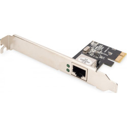 DIGITUS KARTA SIECIOWA PCIE PRZEWODOWA DN-10130-1  PCI EXPRESS DO GIGABIT 10/100/1000 MBPS  LOW PROFILE'