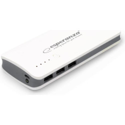 PowerBank Esperanza Radium EMP106WE (8000mAh; microUSB  USB 2.0; kolor biały)'