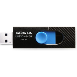 ADATA FLASHDRIVE UV320 64GB USB3.1 Black-Blue'