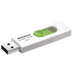 ADATA FLASHDRIVE UV320 64GB USB3.1 White-Green'