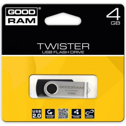 Pendrive GoodRam Twister UTS2-0040K0R11 (4GB; USB 2.0; kolor czarny)'