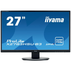 Monitor iiyama ProLite X2783HSU-B3 (X2783HSU-B3) 27"| AMVA+ | 1920 x 1080 | D-SUB | DVI | HDMI | Głośniki | VESA 100 x 100'