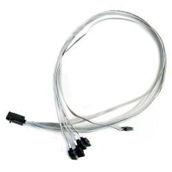 Kabel Adaptec 2279800-R (Mini SAS HD - SATA ; 0 8m; kolor biały)'
