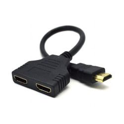 Adapter GEMBIRD DSP-2PH4-04 (HDMI M - 2x HDMI F; 0 20m; kolor czarny)'