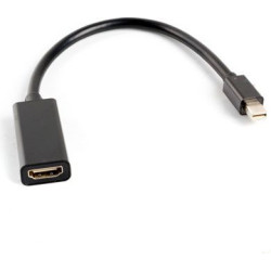 Adapter Lanberg AD-0005-BK (Mini DisplayPort M - HDMI F; 0 20m; kolor czarny)'