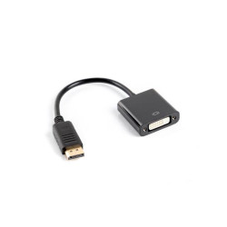 Adapter Lanberg AD-0007-BK (DisplayPort M - DVI-D F; 0 10m; kolor czarny)'