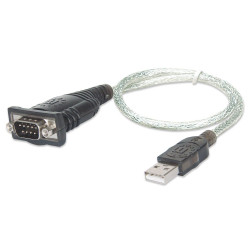MANHATTAN KONWERTER ADAPTER USB NA RS232/COM/DB9 M'
