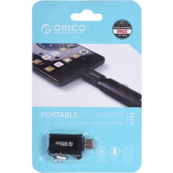 ORICO ADAPTER USB-C - USB-A 3.1  M/F  CZARNY  ALU'