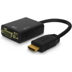 Adapter SAVIO cl-23 (HDMI M - D-Sub (VGA) F; 0 20m; kolor czarny)'