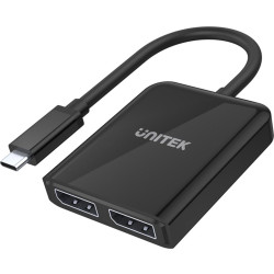 UNITEK ADAPTER USB-C 2X PORT DP 1.4 8K 60HZ  V1407'