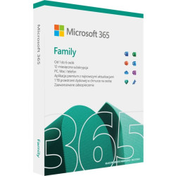 Oprogramowanie - Microsoft 365 Family PL - licencja na rok'