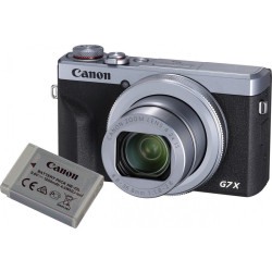 Aparat fotograficzny - Canon PowerShot G7X Mark III srebrny + zapasowy akumulator'