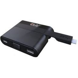 Stacja dokująca Club3D CSV-1532 (USB Type C to VGA + USB 3.0 + USB Type C Charging Mini Dock)'