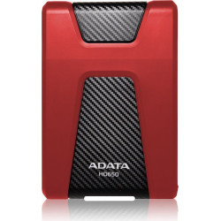 Dysk zewnętrzny HDD ADATA HD650 AHD650-2TU31-CRD (2 TB; 2.5 ; USB 3.1; kolor czerwony)'