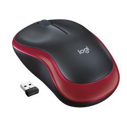 Mysz Logitech M185 910-002240 (optyczna; 1000 DPI; kolor czerwony)'