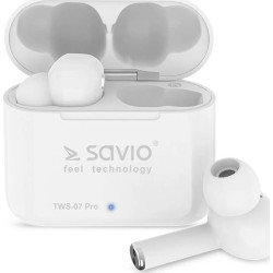 Słuchawki - Savio TWS-07 Pro Białe'