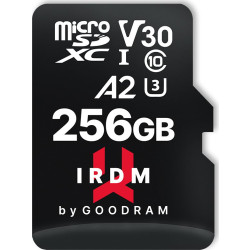 GOODRAM micro SDXC IRDM 256GB V30 A2 (UHS I U3) + adapter'