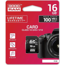 Karta pamięci GoodRam S1A0-0160R12 (16GB; Class 10  Class U1  V10; Karta pamięci)'
