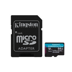 KINGSTON microSDXC Canvas Go Plus 64GB + adapter'