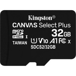 Karta pamięci z adapterem Kingston Canvas Select Plus SDCS2/32GB (32GB; Class 10  Class U1  V10; + adapter)'