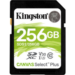 Karta pamięci Kingston Canvas Select Plus SDS2/256GB (256GB; Class U3  V30; Karta pamięci)'