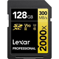 Lexar SDXC 128GB Professional 2000x UHS-II U3 ( 260/300 MB/s )'