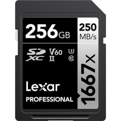 Lexar SDXC 256GB Professional 1667x UHS-II U3'