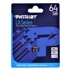 Patriot LX Series microSDHC 64GB Class 10 UHS-I'