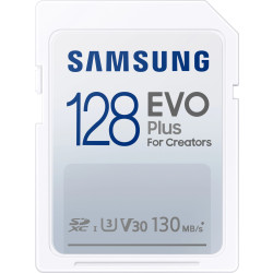 Samsung EVO PLUS SDXC 128GB UHS-I U3 [Zapis 90MB/s Odczyt 100MB/s]'
