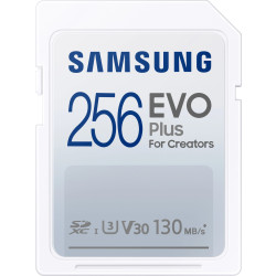 Samsung EVO PLUS SDXC 256GB UHS-I U3 [Zapis 100MB/s Odczyt 130MB/s]'