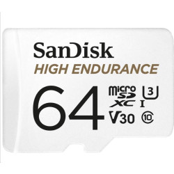 SanDisk High Endurance microSDXC 64GB V30 + Adapter'