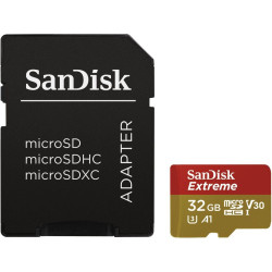 SanDisk microSDHC Extreme 32GB U3 V30 UHS-I A1 100/60 MB/s'