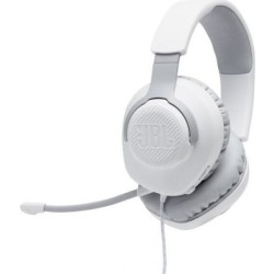 Słuchawki JBL QUANTUM 100 (białe  przewodowe  nauszne  gamingowe)'