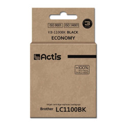Tusz ACTIS KB-1100Bk (zamiennik Brother LC1100BK/980BK; Standard; 28 ml; czarny)'