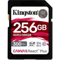 Kingston SDXC Canvas React Plus 256GB 300R/260W UHS-II U3'