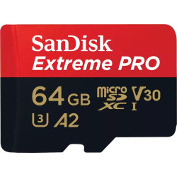 SANDISK EXTREME PRO microSDXC 64GB 200/90 MB/s A2'