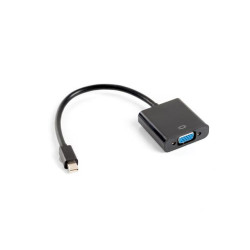 Adapter Lanberg AD-0006-BK (Mini DisplayPort M - D-Sub (VGA) F; 0 20m; kolor czarny)'