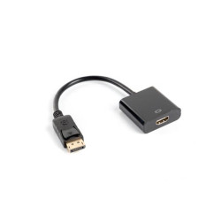 Adapter Lanberg AD-0009-BK (DisplayPort M - HDMI F; 0 10m; kolor czarny)'