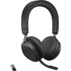Słuchawki - Słuchawki bezprzewodowe Jabra Evolve 2 75 USB-A UC Stereo Stand Black - 27599-989-989'