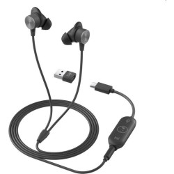 Słuchawki - Słuchawki przewodowe Logitech Zone Wired Earbuds MS Teams 981-001009'