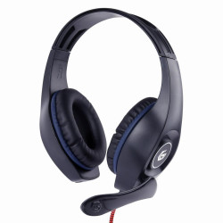 Słuchawki - Słuchawki nauszne dla graczy z regulacją głośności PC, PS4, Xbox Gembird (czarno-niebieskie)'