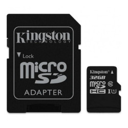 Karta pamięci microSDHC Kingston Class 10 32GB + Adapter SD'