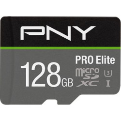 PNY PRO Elite microSDXC 128GB + Adapter SD'