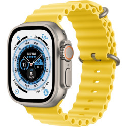 Apple Watch Ultra GPS + Cellular, 49mm Titanium Case with Yellow Ocean Band'