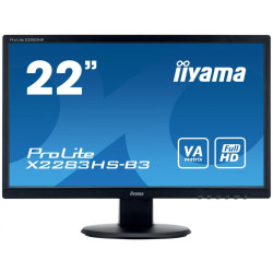 Monitor iiyama ProLite X2283HS-B3 (X2283HS-B3) 21.5" | VA | 1920 x 1080 | D-SUB | HDMI | Display Port | Głośniki | VESA 100 x 100'